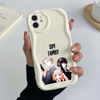 Samsung Galaxy A23 A25 for iPhone 15 Xiaomi Poco X5 Redmi 12c Huawei Honor 90 Phone Cases NY17 Spy X Family Anime exclusive Cream pattern Soft Case Honor 90 Lite 5G skaidri