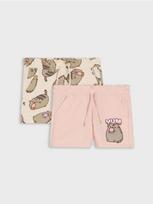 Sinsay - Medvilniniai šortai su atspaudu 2 pack Pusheen the Cat - multicolor