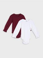 Sinsay - Medvilninis smėlinukas su nėrinių apdaila 2 pack - bordo
