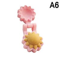 3D saulės žvaigždės lokio cake pop forma 3D spausdintas cake pop pjaustytuvas ir stūmiklis Nelipnios spurgų keksiukų formelės Kepimo įrankiai pink
