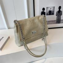 Retro Chian odiniai pečių krepšiai moterims Paprastas nešiojamasis krepšys 2024 m. žiemos Crossbody Bag Lady Travel Vintage rankinės 31cmx20cmx10cm ruda