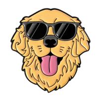 Cool Dogs Enamel Pins German Shepherd Golden Retriever Husky Brooches Lapel Badge Jewelry Gift for Dog Parent Friends beige