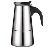 Moka kavinukas iš aukščiausios kokybės nerūdijančio plieno, sukurtas kavos entuziastams, ieškantiems aromatingos kavos su saugos funkcijomis gray