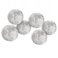 6pcs Mysterious Moon Paper Lamp Decoration Outdoor Ceiling Bedroom Ceiling Ornament Holiday Parties Wall Decoration 1 gray