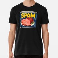 Spam Pattern Blue S to 5XL Made in the USA T-Shirt Unisex T-Shirt L brown