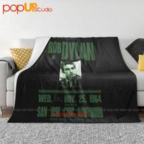 Bob Dylan In Person San Jose White Ultra-Soft Blanket Quilt Winter Sofa Cover Bed Covers Size: 75*100cm, Weight: 320 GSM
