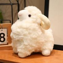 New Cartoon Goat Plush Toys Kawaii Animals Soft Stuffed Dolls Girls Boys Sleeping Companion Plushie Toys Christmas Gift 22cm