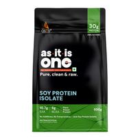 AS-IT-IS One Soy Protein Isolate - Light on Gut, Complete Amino Acid Profile, Unflavoured 500g, Plant based, Supports Muscle Repair & Growth, Id