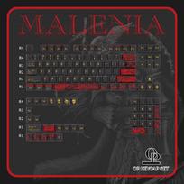Malenia Theme Keycap Set 254Key PBT+PC Custom Personalized Keyboard Cherry Profile KeyCap for Mechanical Keyboard Accessory Gift black