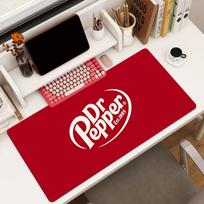 Fashion print D-Dr P-Pepper Mouse Pad Square Office Gaming Desk Mat Waterproof Non-Slip Rubber Decorative 30cmx60cm(11.8x23.6inch) black