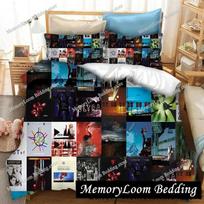 3D Spausdintas Depeche Mode Patalynės Komplektas Dvigulis Twin King Antklodės Užvalkalas Antklodė Pagalvės Užvalkalas Berniukams Mergaitėms Suaugusiems Miegamasis 135x200cm white