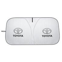 Sustorintas stiprus UV spindulius atspindintis automobilio saulės skydelis priekiniam stiklui Apsauga nuo saulės Toyota Prado Yaris Verso Fortuner Supra Corolla TRD white