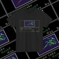 Resident Evil 2  Will you take the Green Herb?  Video Game Fan T-Shirt XXXL black