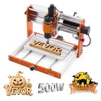 VEVOR CNC frezavimo staklės, 500W velenas, 3 ašių medžio graviravimo frezavimo staklės, su 300 x 180 x 80 mm darbo zona, neprisijungęs valdiklis, ribinis jungiklis 30 x 18 x 8 cm
