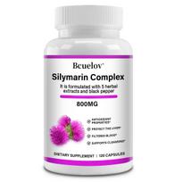 Bcuelov Silimarino kompleksas, Pieninis usalis, kiaulpienė, artišokas, ciberžolė, kepenų sveikatos palaikymas 120 capsules white
