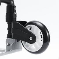 Vežimėlio ratas su laikikliu Lengvai montuojamas Sulankstomas Tvirtas Įprastas PU 1 vnt. L Rubber Wheel 1PC