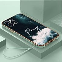 Prabangus padengtas TPU telefono dėklas su dirželiu, skirtas iPhone 6 6s 7 8 Plus SE XR XS 11 12 13 14 15 Pro Max minkšti dėklai A40 Biblijos eilutė Jėzus Kristus krikščionis for iPhone 15 Pro Max white