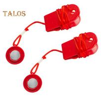 2 vnt.bėgimo takelio magnetinis saugos raktas Bėgimo takelio magnetinis saugos jungiklis Apvalusbėgimo takelio saugos raktas Pakeitimas daugumaibėgimo takelių 2pcs red