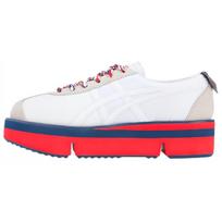Onitsuka Tiger Pokkuri Sneaker Pf Fabric Durable Increased Height Low Top Skate Shoes Women Sneaker White Red 1182A127-101 39 red