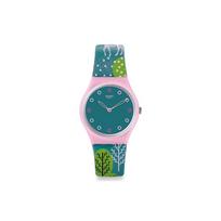 SWATCH Unisex 34mm Mėlynas laikrodis GP152 GP152 Blue Pink gray