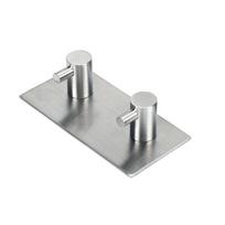 Stainless Steel Wall Hook 3M Self Adhesive Wall Door Hook Towel Clothes Robe Rack Toilet Accessories Bathroom Shower Accessories white