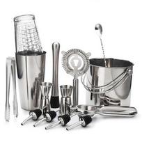 Cocktail Shaker Bar Set Stainless steel Lounge Cup Boston Cup Shaker Cocktail Shake Barware gray