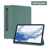 Tablets Case for Samsung Galaxy Tab A9 Plus S9FES 10.9in S8/S7 11in S7+/S8+ 12.4in S6 Lite 10.4in S9FE 12.4in Tab A9 tamsiai žalia spalva