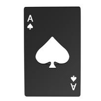 Didelio stiprumo, patogus atvirų butelių atidarytuvas, nešiojamasis pokerio kortelės formos butelių atidarytuvas namams sidabras