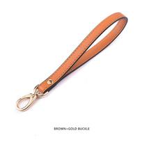 Versatile Anti-Lost Leather Wrist Strap Hand Carry Colourful Bag Belt Lanyard Clutches Strap Bag Accessories Women blue