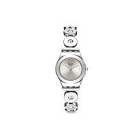 Swatch Lady Series Quartz Movement Business Minimalist Waterproof Watch Women watches Silver YSS317G Silver gray