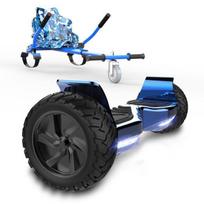 RCB Hoverboard 8,5 colio + Kartas 2-in-1 – APP – Elektrinis Go Kart – ideali dovana vaikams – mėlynas