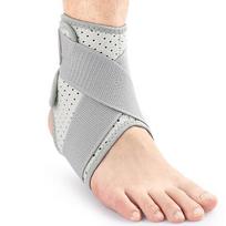 Double Compression Ankle Brace for Cycling, Basketball, and Badminton - Sports Strap Support with Protective Gear white