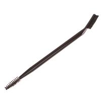 Double Headed Eyebrow Brush Eyelash Comb Brow Lash Shaper Grooming Brush Portable Reusable Eye Makeup Tool rožinė