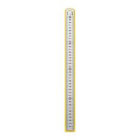 40cm Metal Measuring Tool Double Reading Straight Edge  Silver Display Leveling