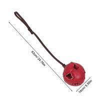 Bite Training Dog Ball Robust Chew Proof Design for Large Breeds Puppies Medium Dogs Enhances Focus Reaction Speed Indoor raudona
