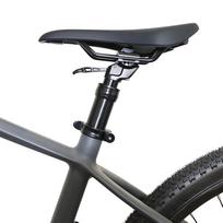 Bike Suspension Seatpost Manual Control Lifting 31.6MM 125MM Stroke Aluminum Alloy Shock Absorber Dropper Post for Cycling black