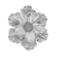 Modern Wall Art 3D Resin Flower Decoration, Floral Sculpture, Artistic Decoration Hanging Ornament for Living Room, Home, Office Room auksinė