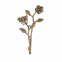 Golden Finish Leaf Shaped Wall Hooks Elegant Design Decorative Hanger Set  Homestay Space Bees brown
