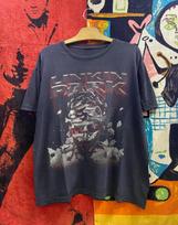 Vintage 00s Linkin Park American Nu Metal  Meteora  2003 Album Tour Promo T Shirt / Rap Rock / Vintage Alternative Music Tee Size L 3XL gray