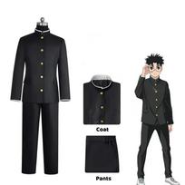 Anime Dandadan Ken Takakura Cosplay Kostiumas Okarun Mokyklinė Uniforma Juodas Švarkas Gakuran Apranga Akiniai Helovinas Unisex Kostiumas S black