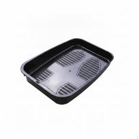 Waterproof Boot Tray with Raised Edges | Indoor and Outdoor, Rectangular Shoe Basin, for Entryway