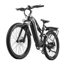 The New Ebike BURCHDA Aluminum Alloy Fat Tire Electric Bicycle with 48V Lithium Battery and 1000W Motor B27-Gray