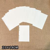 A5 Anime PU Leather Binder Album: Pretty Soldier Girls Notebook with Color Pages white