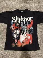 Remake Slipknot 2004 Band Black Short Sleeve Cotton  Reprint Unisex shirt Cotton Oversize Large Size L gray