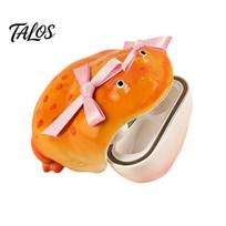 Scratch-resistant Earbud Case Ugly Bow Frog for AirPods 1/2/3/4/Pro 1/2/3 Bluetooth-compatible Precise Fit Earphone Cover Wireless Charging B žalsvai mėlyna