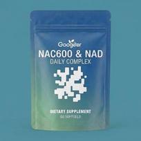 NAC 600mg + NAD+ Kasdienis gyvybingumo kompleksas – Ląstelių energija, detoksikacija ir antioksidacinė parama (60 minkštų kapsulių / 30 dienų atsargos) 1pack