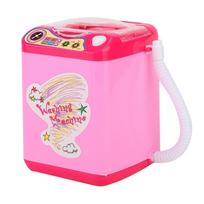 Mini Simulation Washing Machine Electric Make Up Brush Washing Machine Pinkish pink