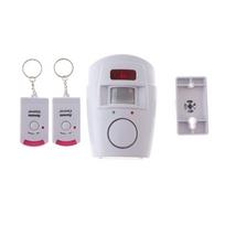 Wireless Infrared Sensor 105DB Siren Alarm System Motion Detector Burglar Warning Anti-theft Alarm white