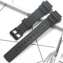 Watch Accessories Suitable for Casio MRW200H MRW-200H-1B/1E/2B2 Men's Waterproof Watch Band Resin Replacement Strap 18mm juoda