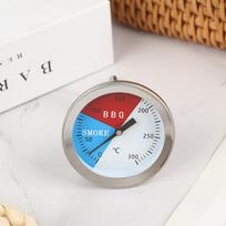 300 Celsijaus laipsnių BBQ rūkyklės orkaitės termometras Nerūdijančio plieno grotelių BBQ termometras Prietaisai 50 mm Kepimo ant grotelių temperatūros matuoklis 1Pc gray